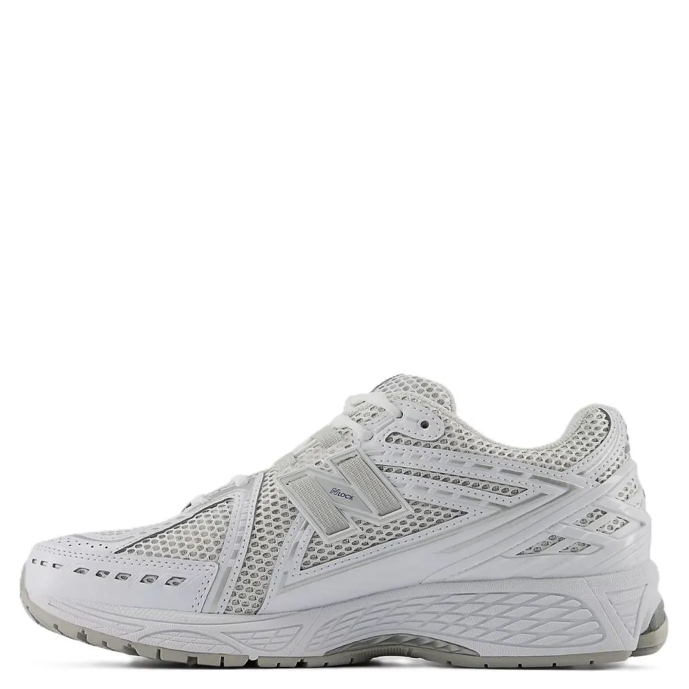 New Balance Women's 1906R in White with Team Royal and Silver Metallic