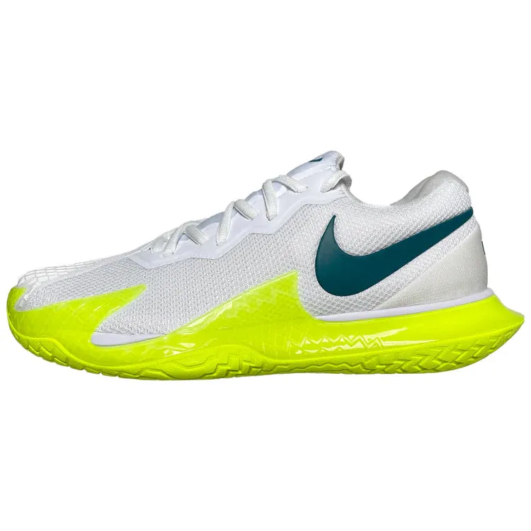 NIKE MEN'S ZOOM VAPOR CAGE 4 RAFA (WHITE/GEODE TEAL-VOLT)