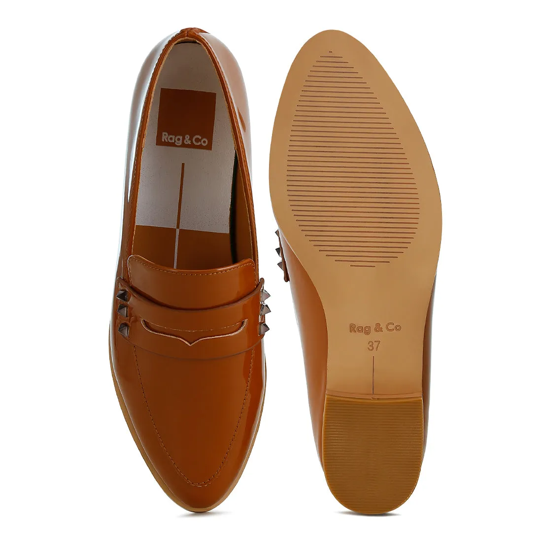 Patent Pleather Penny Loafers