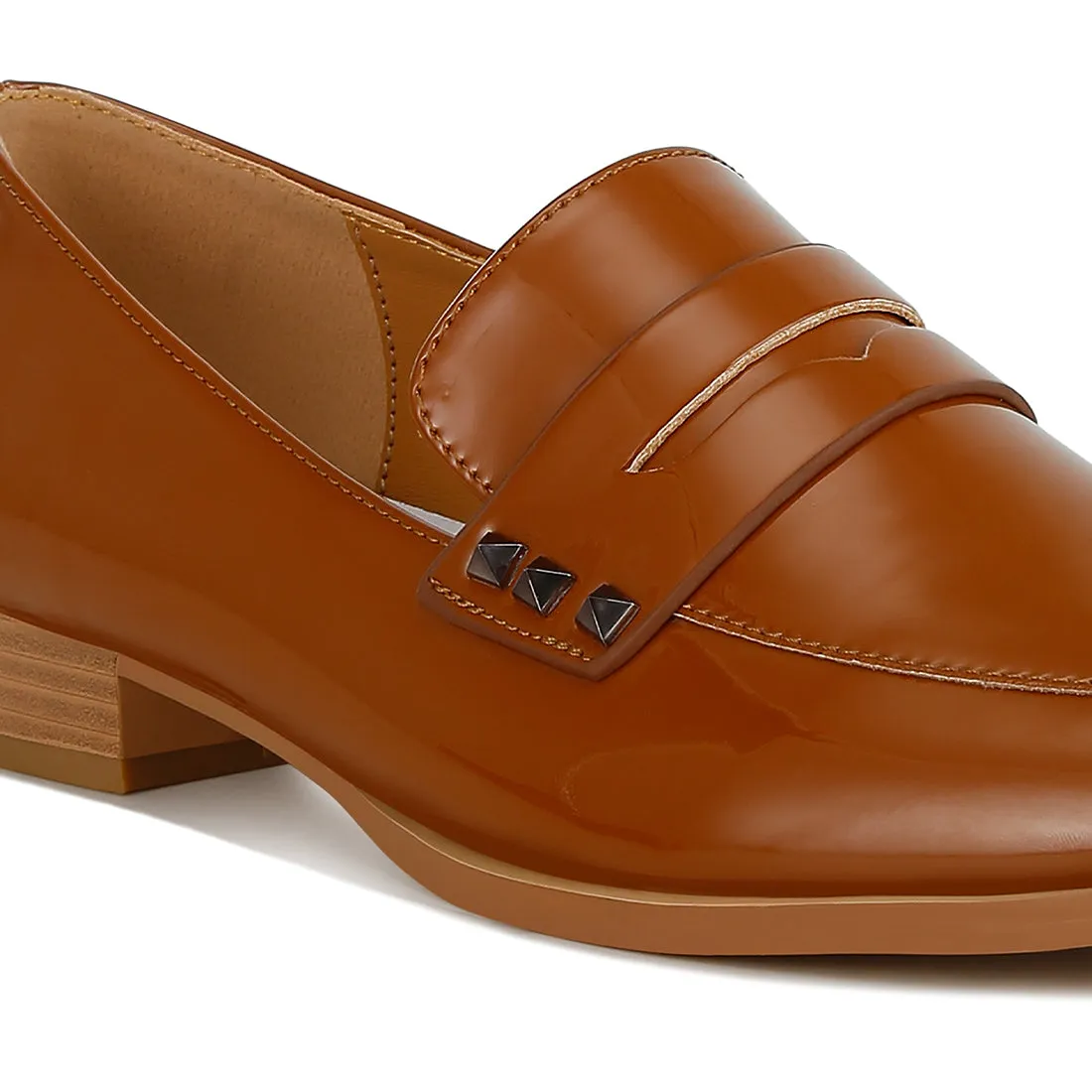 Patent Pleather Penny Loafers