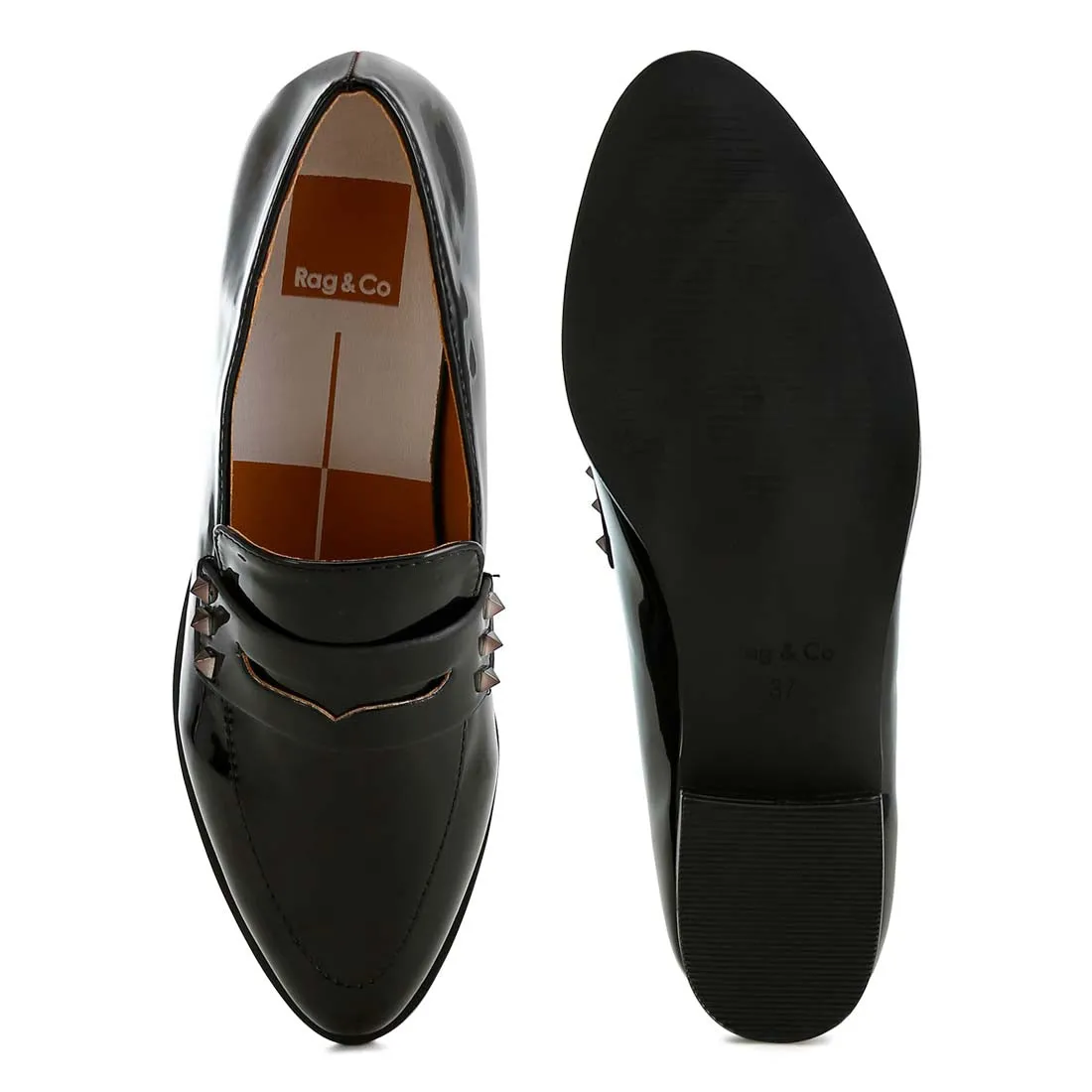 Patent Pleather Penny Loafers