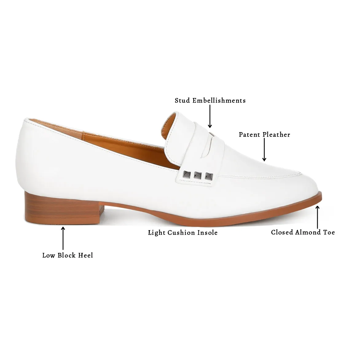 Patent Pleather Penny Loafers