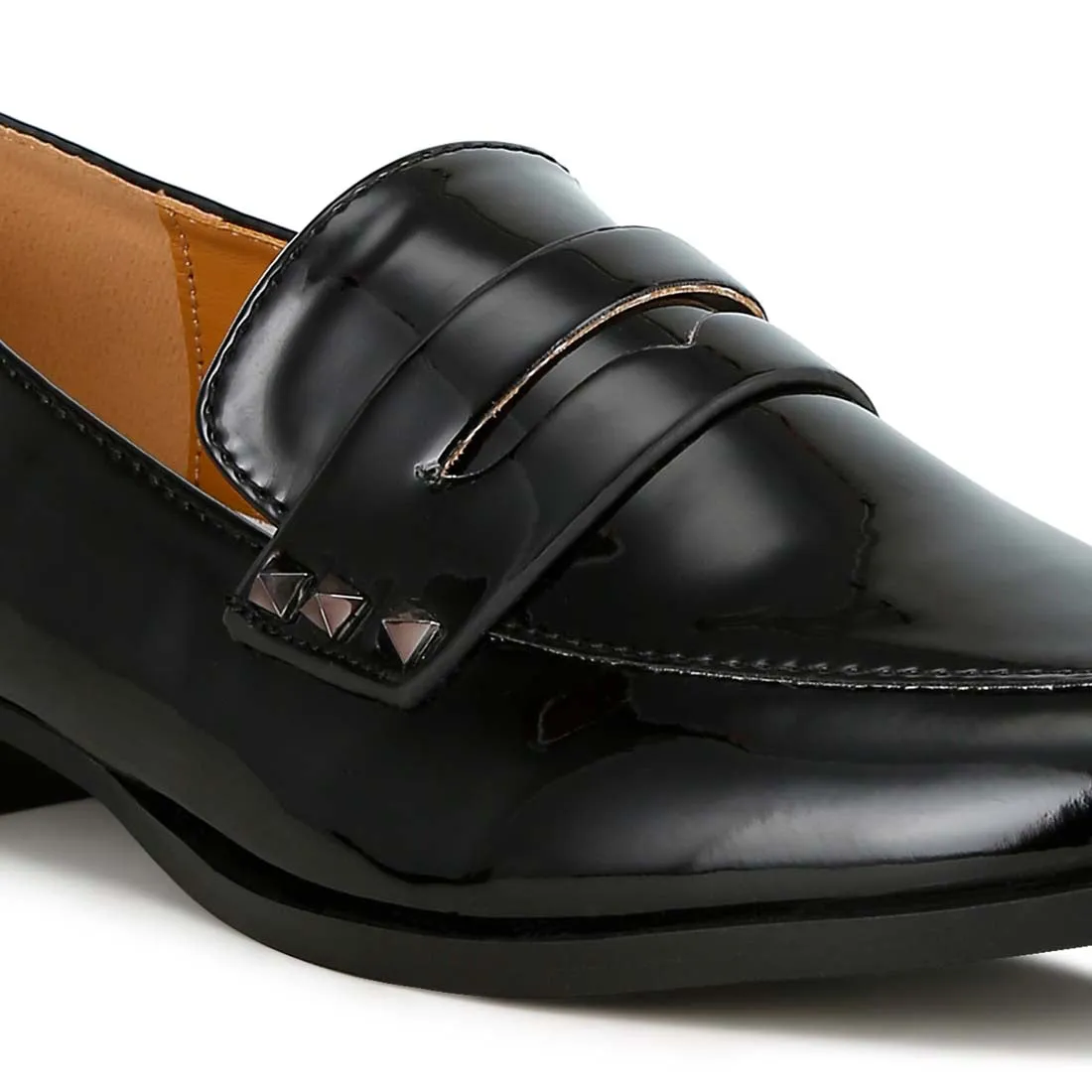 Patent Pleather Penny Loafers