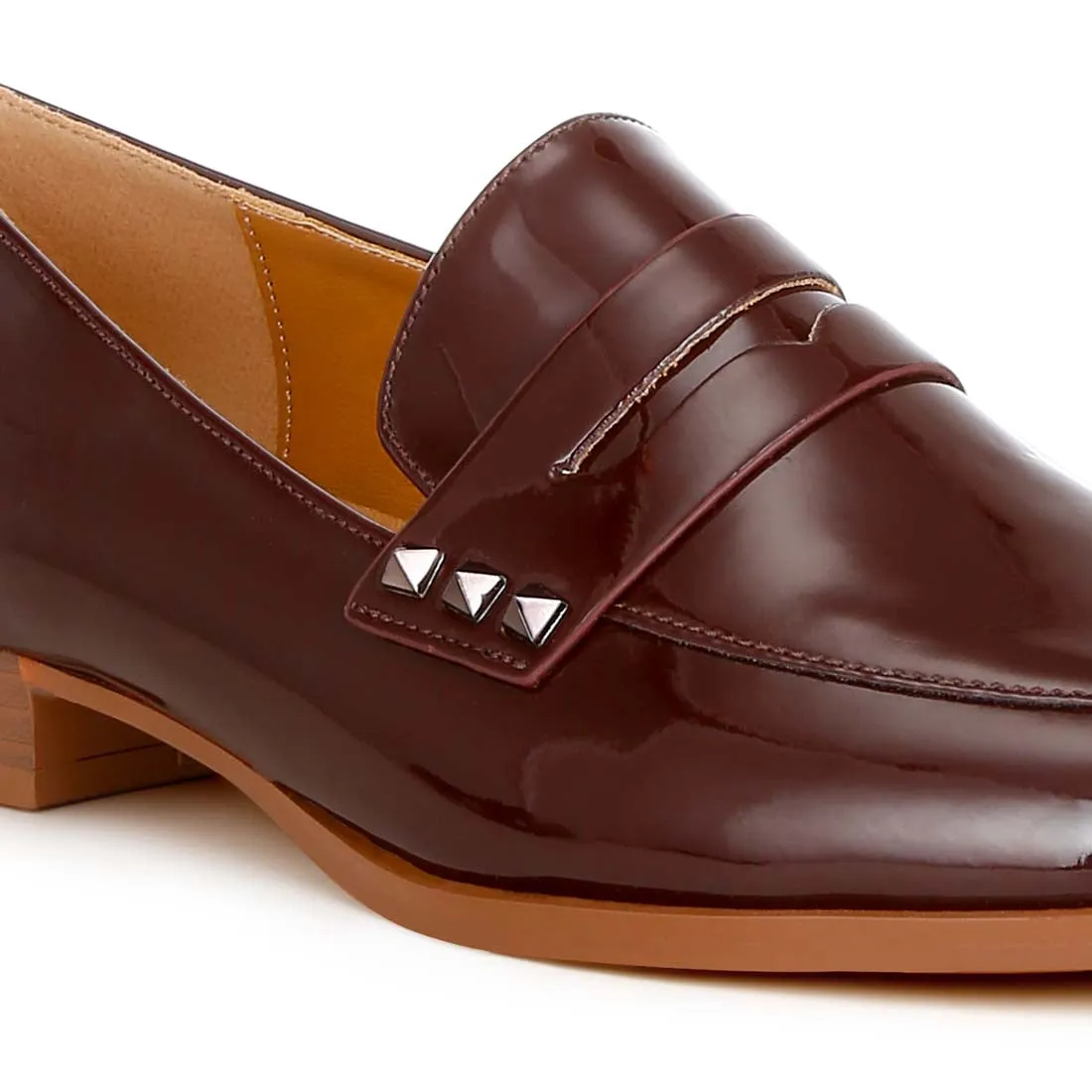 Patent Pleather Penny Loafers