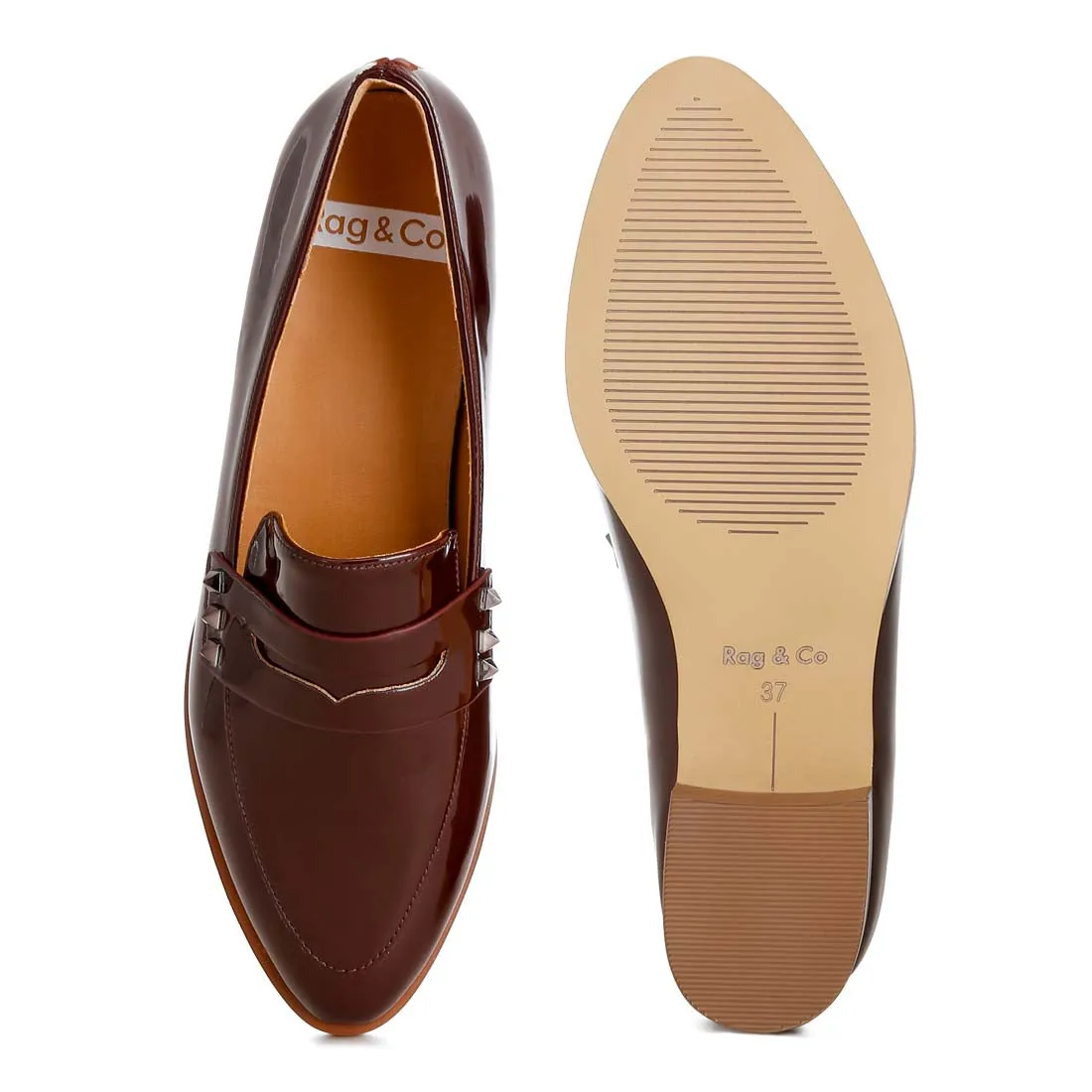 Patent Pleather Penny Loafers