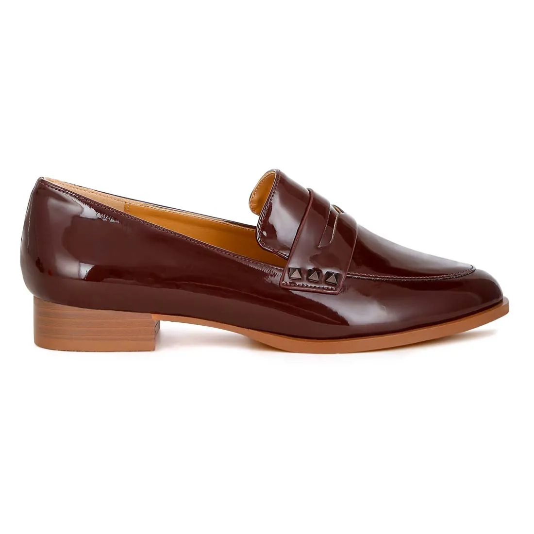 Patent Pleather Penny Loafers