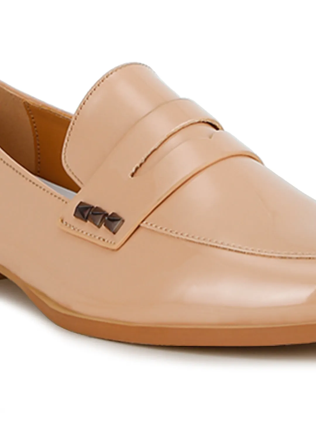 Patent Pleather Penny Loafers