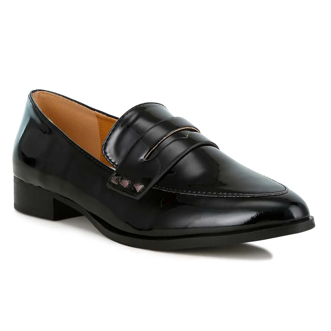 Patent Pleather Penny Loafers