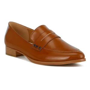 Patent Pleather Penny Loafers