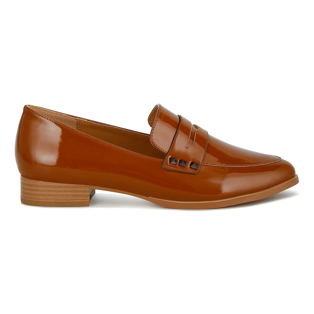 Patent Pleather Penny Loafers