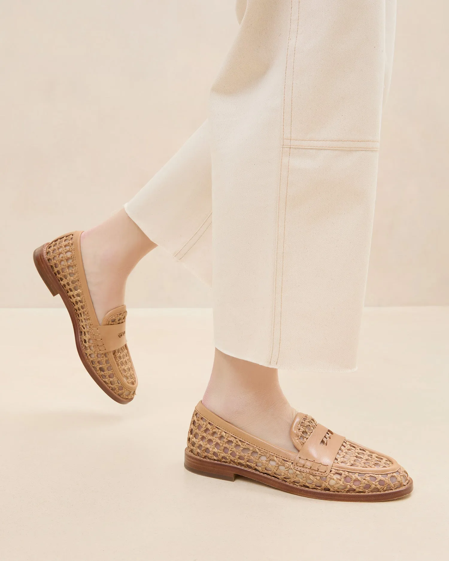 Rachel Natural Raffia Loafer