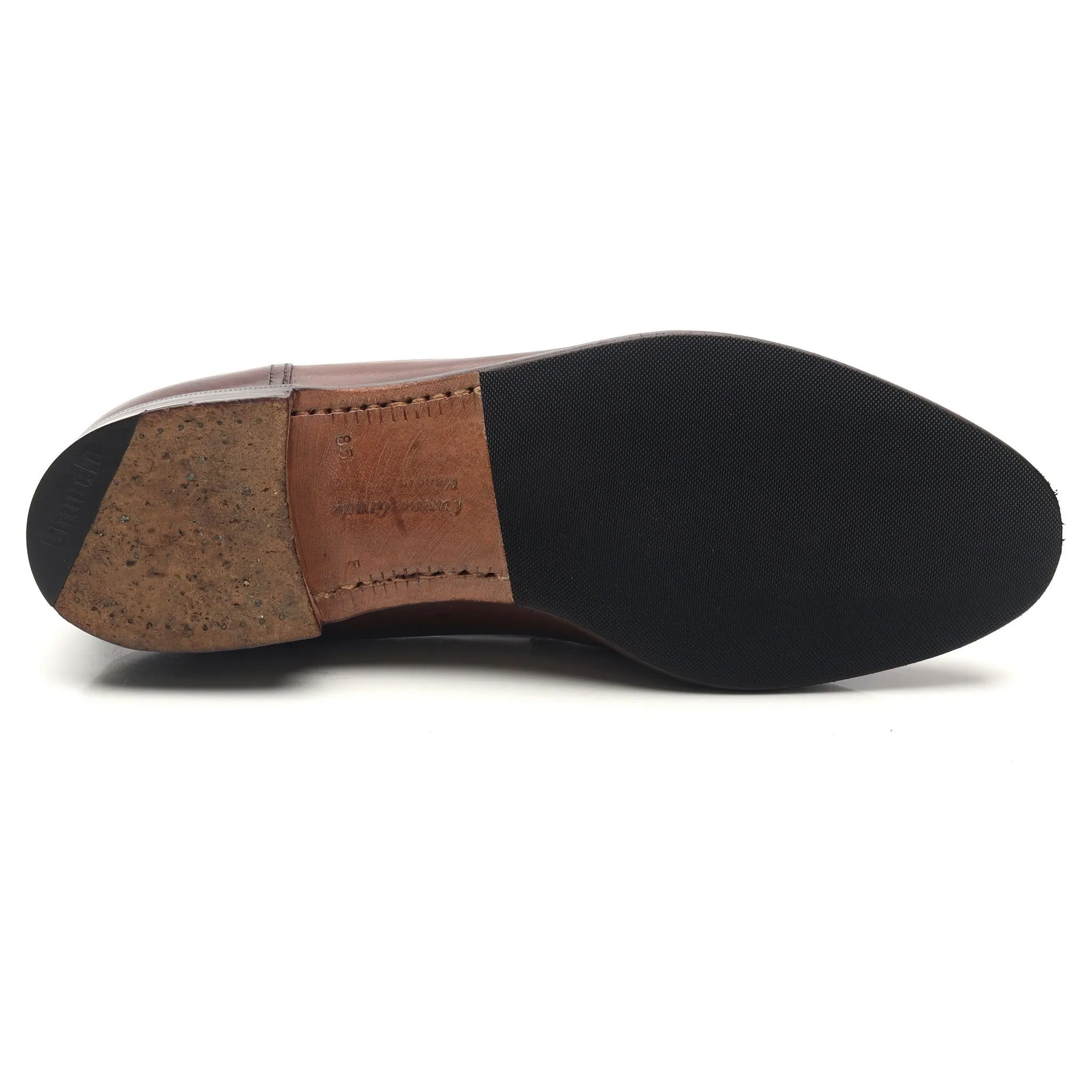 'Salisbury' Brown Leather Loafers UK 8.5 F