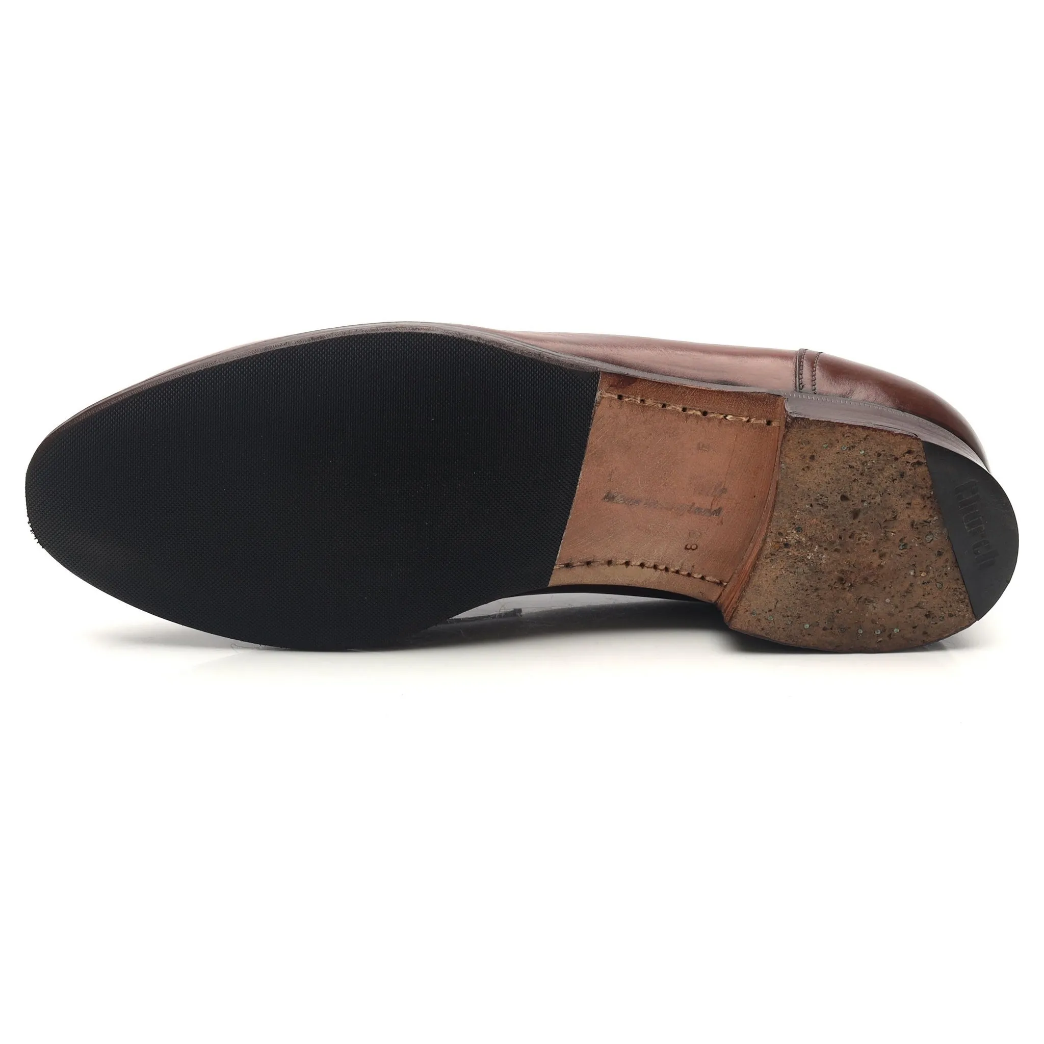 'Salisbury' Brown Leather Loafers UK 8.5 F