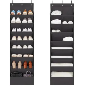 Shoe Organizer with 6 Large Pockets, Over Door