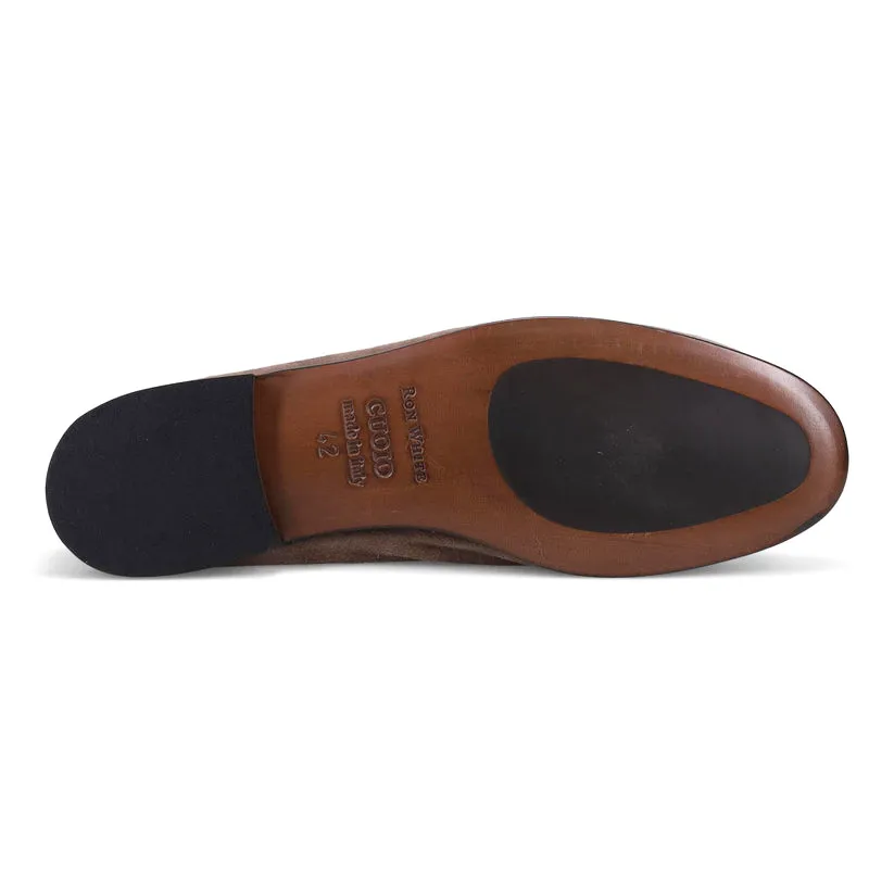 Suede Penny Loafer - Ash