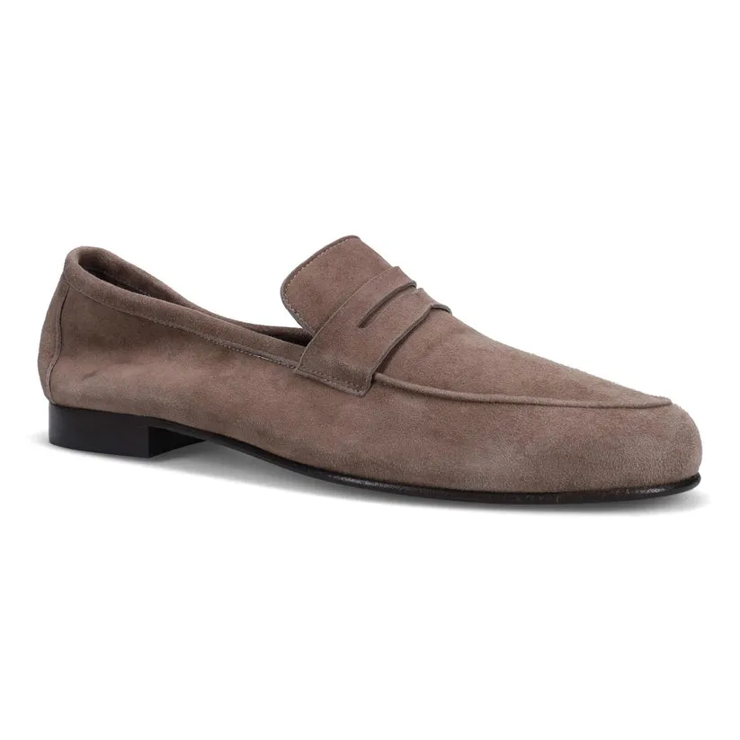Suede Penny Loafer - Ash