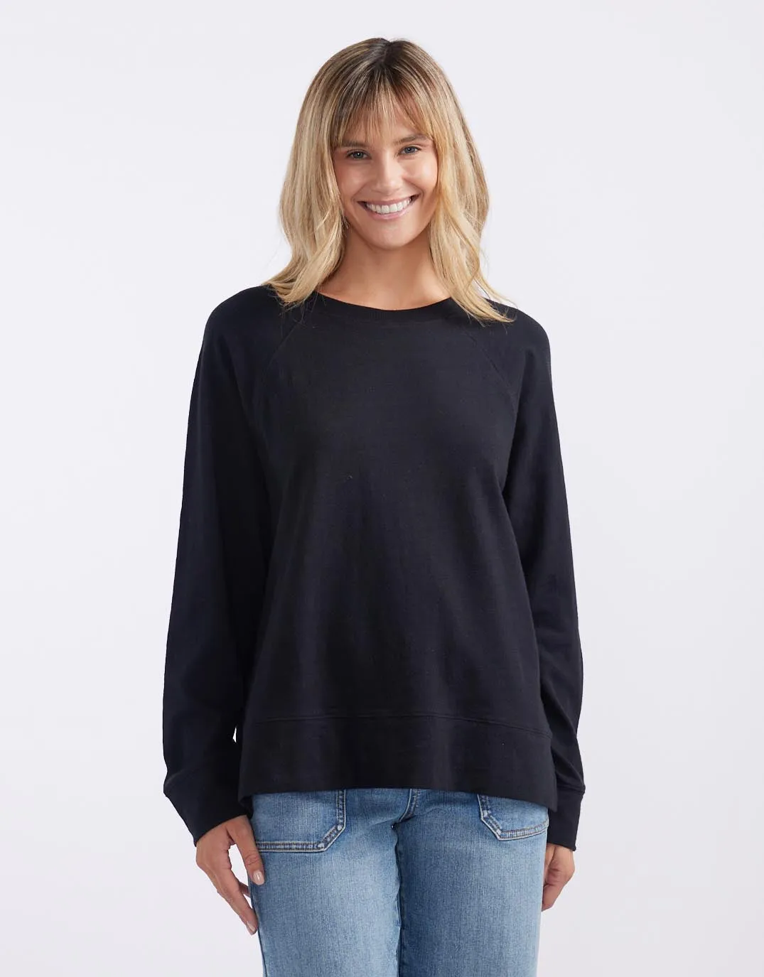 Sunset Throw On Top - Black