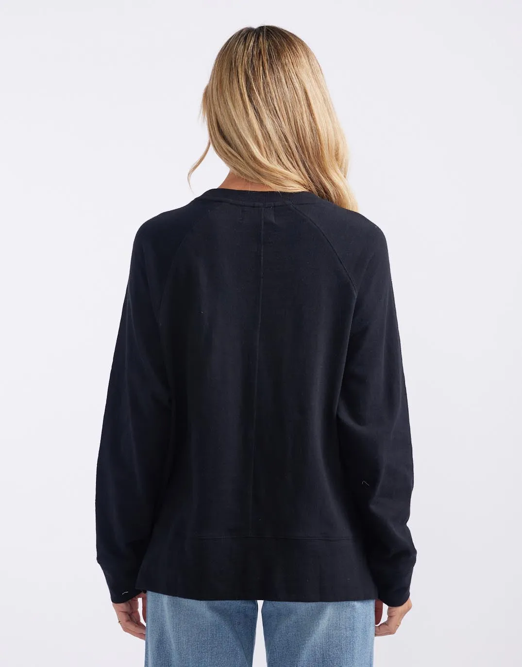Sunset Throw On Top - Black