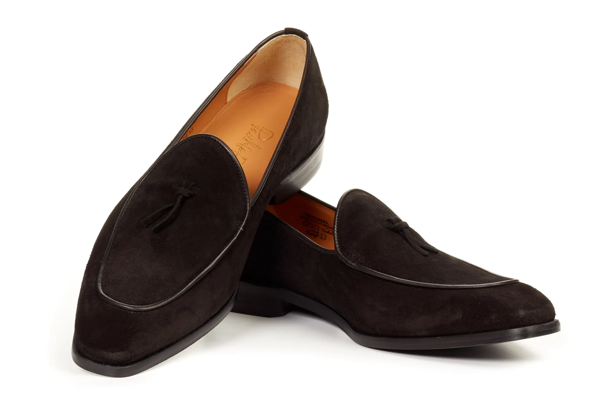 The Van Damme Belgian Loafer - Nero Suede
