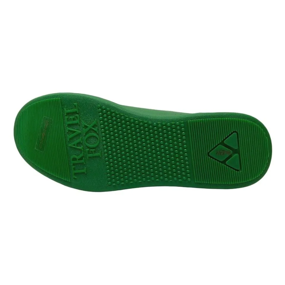 Travel Fox Men's Green Nappa Leather Mid Top Sneakers 916103 120