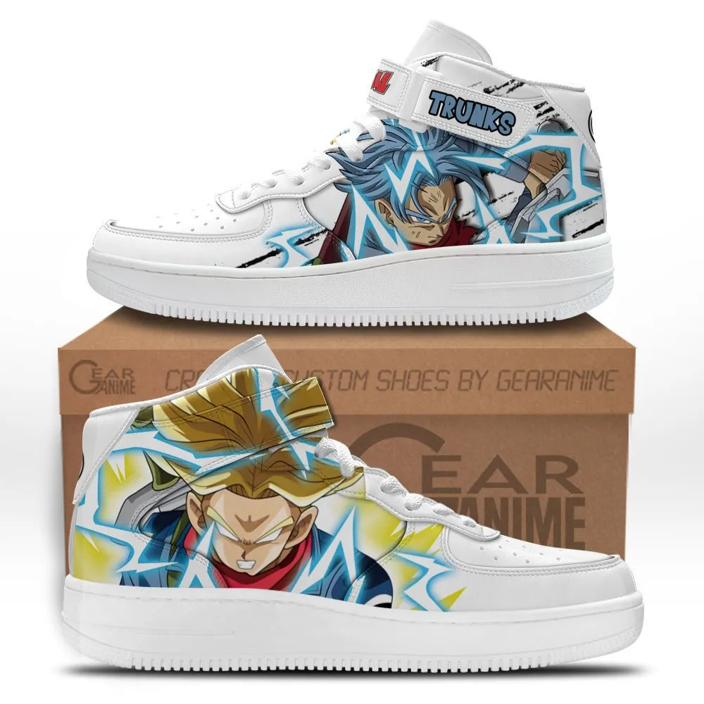Trunks Sneakers Air Mid Custom Dragon Ball Anime Shoes