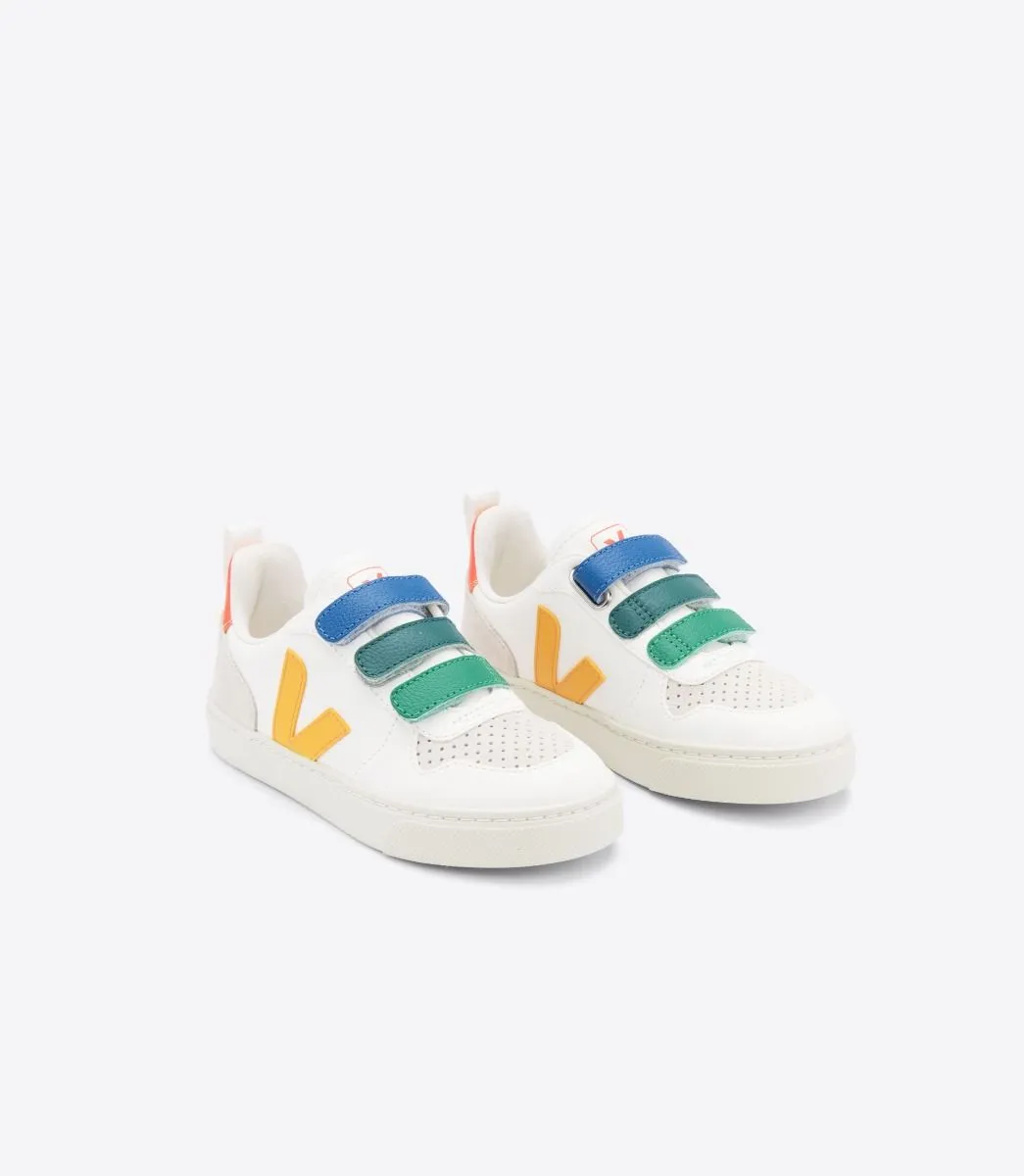 V-10 Leather Multico White Ouro - أحذية
