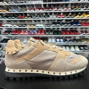 Valentino Garavani Flycrew Studded Suede Designer Sneakers Women Sz EU 40 US 10
