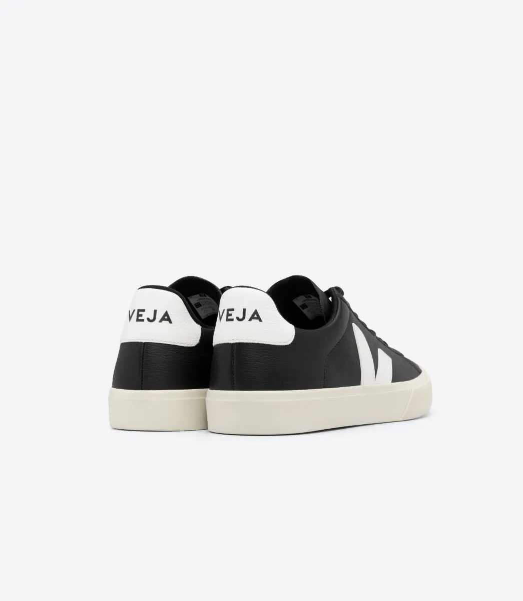 VEJA - Campo Chromefree Leather Sneaker - Black/White