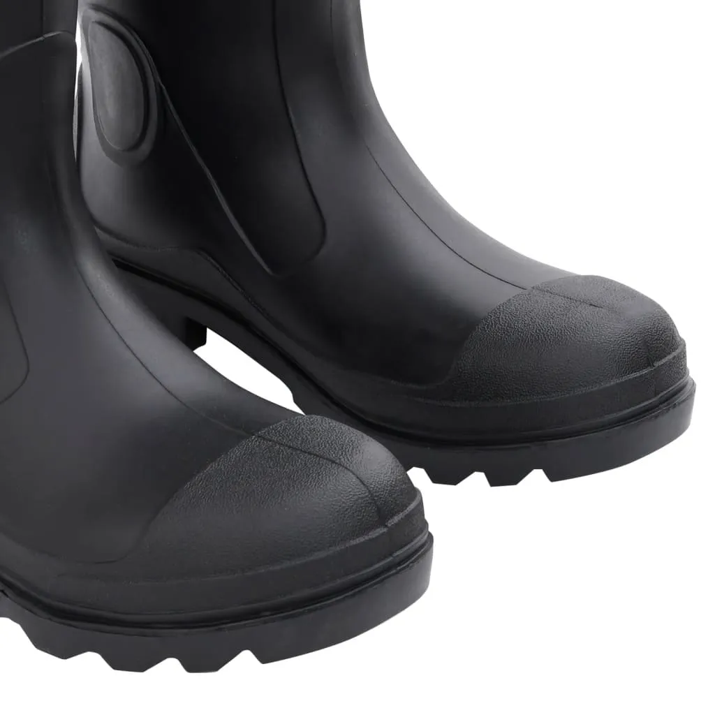 vidaXL Rain Boots Black Size 42 PVC