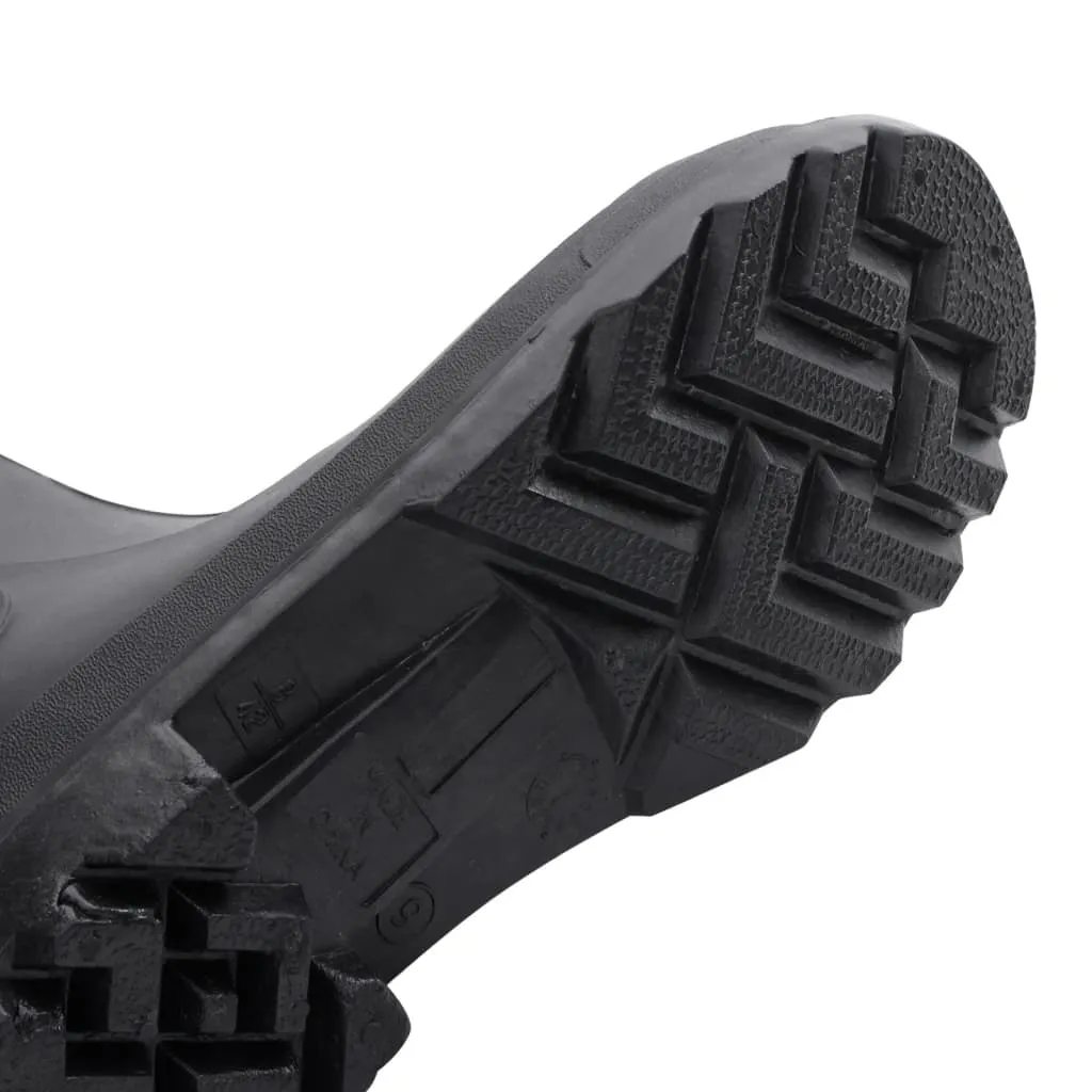 vidaXL Rain Boots Black Size 42 PVC
