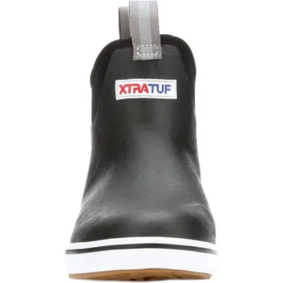 WOMEN'S 6" ANKLE DECK BOOT - BLACK