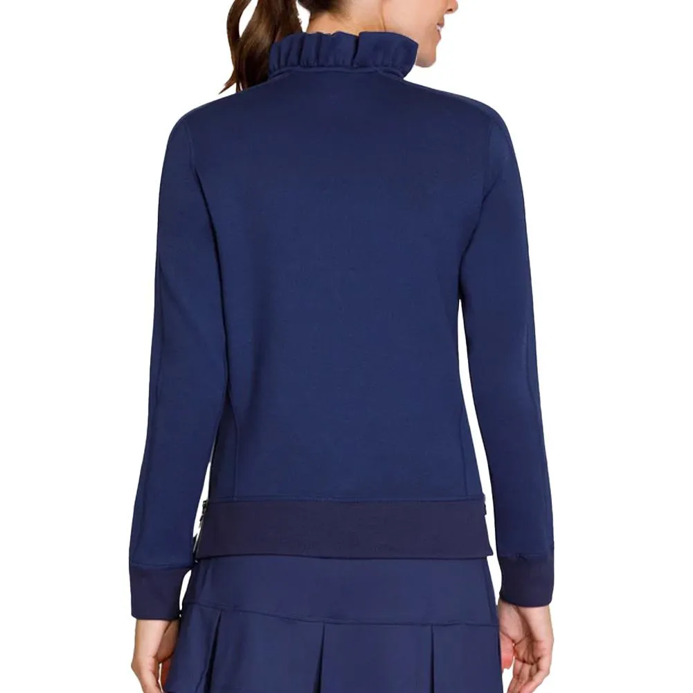 Women's Condoleezza Longsleeve Tennis Sweatshirt Navy Blue