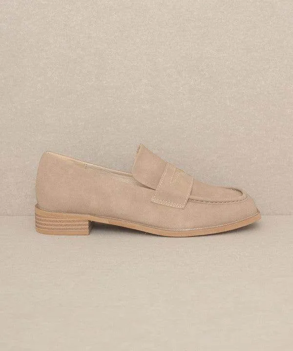 Womens Shoes - June Square Toe Penny Loafers