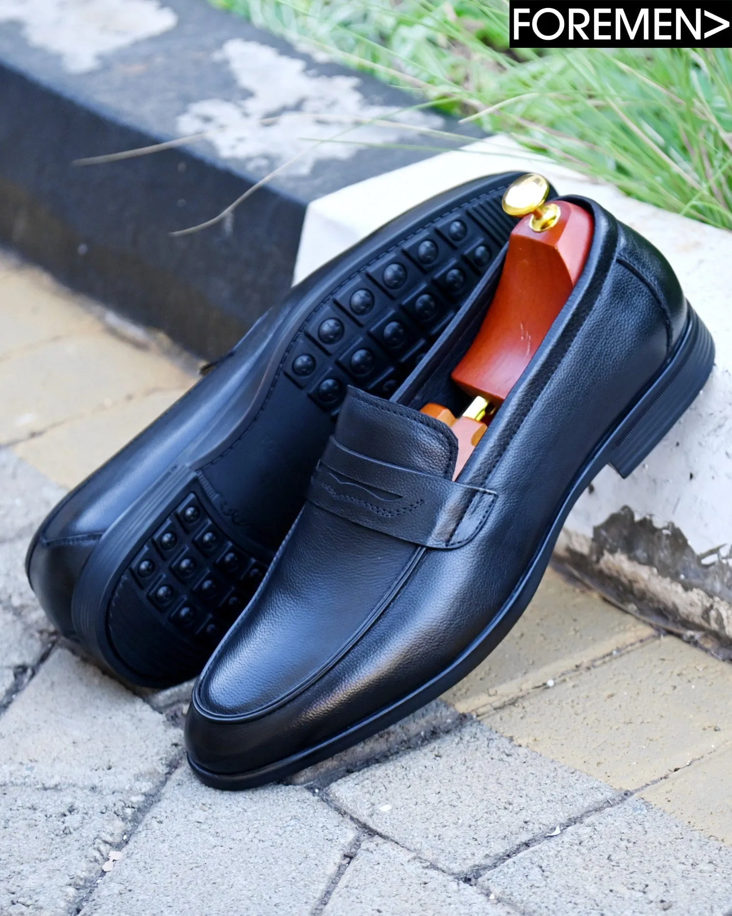 ZORANAH | Black Leather Loafers